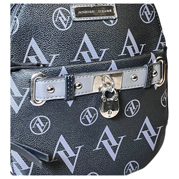 Adrienne Vittadini SMALL Faux Leather Backpack Mini Black - Picture 8 of 12